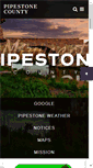 Mobile Screenshot of pipestone-county.com